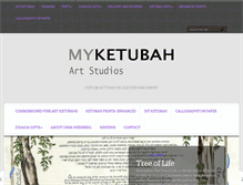 Tablet Screenshot of myketubah.net